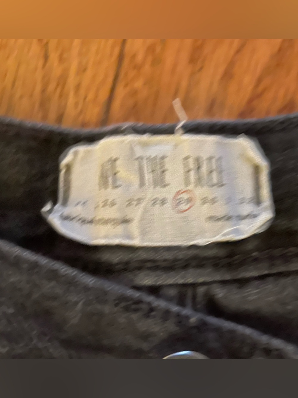 Free People Black Wide-Leg Distressed Hem Jeans - Picture 3 of 7